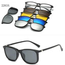 Customizable 6-in-1 Polarized Clip-On Sunglasses for Men Customizable 6-in-1 Polarized Clip-On Sunglasses for Men