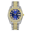 Golden Diamond Mens Quartz Watch Luxury Hip Hop Timepiece Golden Diamond Mens Quartz Watch Luxury Hip Hop Timepiece