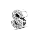 Hot Sale Silver Plated Color Letter Charm Beads for Women Hot Sale Silver Plated Color Letter Charm Beads for Women
