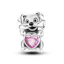 Dog Pet Charms 925 Silver Paw French Bulldog Beads Jewelry Dog Pet Charms 925 Silver Paw French Bulldog Beads Jewelry