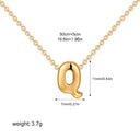 3D Bubble Initial A-Z Mini Necklace Gold Plated Jewelry Gift 3D Bubble Initial A-Z Mini Necklace Gold Plated Jewelry Gift