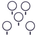 5PCS For Magsafe Magnetic Plate Ring Universal Metal Sticker 5PCS For Magsafe Magnetic Plate Ring Universal Metal Sticker