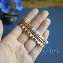 Colorful Miyuki Tila Bead Bracelet Imitating Stone Colorful Miyuki Tila Bead Bracelet Imitating Stone
