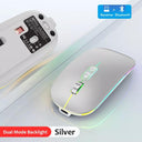 Dual Mode Bluetooth Wireless Mouse Versatile Silent Backlight Dual Mode Bluetooth Wireless Mouse Versatile Silent Backlight