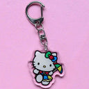 Anime Hello Kitty And My Melody Keychain Set For Fans Anime Hello Kitty And My Melody Keychain Set For Fans