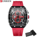 CURREN Chronograph Square Dial Men's Wristwatch Luxury Timepiece CURREN Chronograph Square Dial Men's Wristwatch Luxury Timepiece