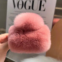 Crab Plush Fur Hair Clip Trendy Accessory For Girls Crab Plush Fur Hair Clip Trendy Accessory For Girls