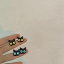 Kiss Jewelry Cute Monster Eyes Stud Earrings Trendy Kpop Fashion Gift Kiss Jewelry Cute Monster Eyes Stud Earrings Trendy Kpop Fashion Gift