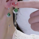 Vintage Red Maple Leaf Crystal Earrings for Timeless Elegance Vintage Red Maple Leaf Crystal Earrings for Timeless Elegance