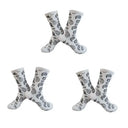Cactus Jack Hip Hop Crew Socks Sporty Style For Occasions Cactus Jack Hip Hop Crew Socks Sporty Style For Occasions