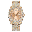 Golden Diamond Mens Quartz Watch Luxury Hip Hop Timepiece Golden Diamond Mens Quartz Watch Luxury Hip Hop Timepiece