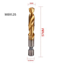 Tap Drill Bit Set Titanium Plated HSS Screw Thread Hex Shank Kit Tap Drill Bit Set Titanium Plated HSS Screw Thread Hex Shank Kit