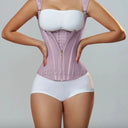 Fajas Colombians Girdles with Row Buckle and Zipper Waist Shaper Fajas Colombians Girdles with Row Buckle and Zipper Waist Shaper