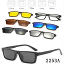 Customizable 6-in-1 Polarized Clip-On Sunglasses for Men Customizable 6-in-1 Polarized Clip-On Sunglasses for Men