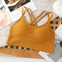Sexy Women Tops Back Cross Strap Tank Running Sports Bra Sexy Women Tops Back Cross Strap Tank Running Sports Bra