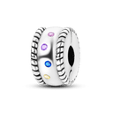 Daisy Sterling Silver Clip Charms with Authentic CZ Detailing Daisy Sterling Silver Clip Charms with Authentic CZ Detailing