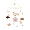 Wooden Bird Bed Bell Mobile: Charming Toy Holder Rattles Wooden Bird Bed Bell Mobile: Charming Toy Holder Rattles