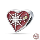 Sterling Silver Red Heart Beads for Pandora Jewelry Gifts Sterling Silver Red Heart Beads for Pandora Jewelry Gifts
