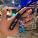 Crystal Bow Tie Bear Keychain Charm Pendant Cute Accessory Crystal Bow Tie Bear Keychain Charm Pendant Cute Accessory