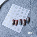 3D Sakura Blossom Nail Art Stickers for Elegant Designs 3D Sakura Blossom Nail Art Stickers for Elegant Designs