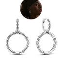 Zircon Heart Shaped Silver Earrings Elegant Gift for Women Zircon Heart Shaped Silver Earrings Elegant Gift for Women