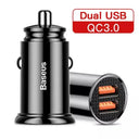 Baseus 30W Car Charger Fast Charging Xiaomi IPhone Samsung Baseus 30W Car Charger Fast Charging Xiaomi IPhone Samsung