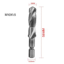 Tap Drill Bit Set Titanium Plated HSS Screw Thread Hex Shank Kit Tap Drill Bit Set Titanium Plated HSS Screw Thread Hex Shank Kit