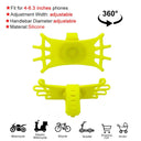 Silicone Universal Phone Holder for Bikes 360 Degree Mount Silicone Universal Phone Holder for Bikes 360 Degree Mount