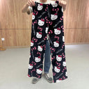 Hello Kitty Flannel Pajama Pants Cozy Anime Home Fashion Hello Kitty Flannel Pajama Pants Cozy Anime Home Fashion
