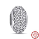 Crown Flowers Heart Silver Bead Charm Elegant Pandora Accessory Crown Flowers Heart Silver Bead Charm Elegant Pandora Accessory