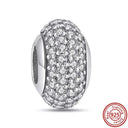 Crown Flowers Heart Silver Bead Charm Pandora Accessory Crown Flowers Heart Silver Bead Charm Pandora Accessory