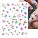 Succulent Blossom Nail Art Decals Blooming 3D Beauty Kit Succulent Blossom Nail Art Decals Blooming 3D Beauty Kit
