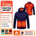 Washable USB Heating Jacket For Outdoor Use In Cold Weather Washable USB Heating Jacket For Outdoor Use In Cold Weather