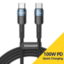 Essager Type C Fast Charging Cable for Macbook Samsung Xiaomi Essager Type C Fast Charging Cable for Macbook Samsung Xiaomi