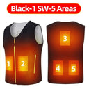 10 Areas Heated Vest Men Women USB Electric Self Heating Vest 10 Areas Heated Vest Men Women USB Electric Self Heating Vest