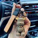 Crystal Bow Tie Bear Keychain Charm Pendant Cute Accessory Crystal Bow Tie Bear Keychain Charm Pendant Cute Accessory