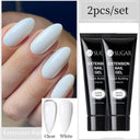 Glowing White Gel Nail Extension Kit for Beautiful Nails Glowing White Gel Nail Extension Kit for Beautiful Nails