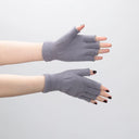 1Pair Black Short Half Finger Fingerless Knit Wrist Gloves 1Pair Black Short Half Finger Fingerless Knit Wrist Gloves
