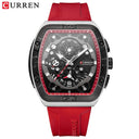 Mens Colorful Multi Functional Tonneau Quartz Watch Mens Colorful Multi Functional Tonneau Quartz Watch