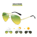 Unisex Polarized Photochromic Pilot Sunglasses for Driving Unisex Polarized Photochromic Pilot Sunglasses for Driving