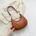 Retro Solid Color Shoulder Bag PU Leather Handbags for Women Retro Solid Color Shoulder Bag PU Leather Handbags for Women