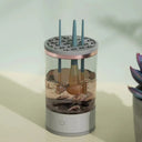 Makeup Brush Cleaner Is An Automatic Rotating Brush Cleaner Makeup Brush Cleaner Is An Automatic Rotating Brush Cleaner