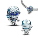 New 925 Sterling Silver Wolf Head Dumbo Pendant Beads New 925 Sterling Silver Wolf Head Dumbo Pendant Beads