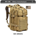 Tactical Backpack 3 Day Assault Pack Molle 38/45L Waterproof Tactical Backpack 3 Day Assault Pack Molle 38/45L Waterproof