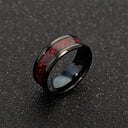 Fashion 8mm Red Beveled Edge Celtic Dragon Ring Men Fashion 8mm Red Beveled Edge Celtic Dragon Ring Men
