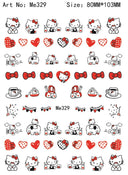 Adorable Cartoon Hello Kitty Nail Sticker Set for Nail Art Adorable Cartoon Hello Kitty Nail Sticker Set for Nail Art
