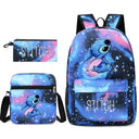 MINISO Disney Stitch Kids Backpack Cartoon Print Schoolbag Gift MINISO Disney Stitch Kids Backpack Cartoon Print Schoolbag Gift