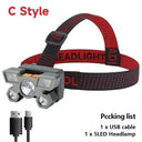 LED Headlamp Waterproof Rechargeable Flashlight Outdoor LED Headlamp Waterproof Rechargeable Flashlight Outdoor