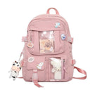 Popular Pink Purple Color Girls High School Backpack Bags Popular Pink Purple Color Girls High School Backpack Bags