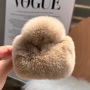 Crab Plush Fur Hair Clip Trendy Accessory For Girls Crab Plush Fur Hair Clip Trendy Accessory For Girls